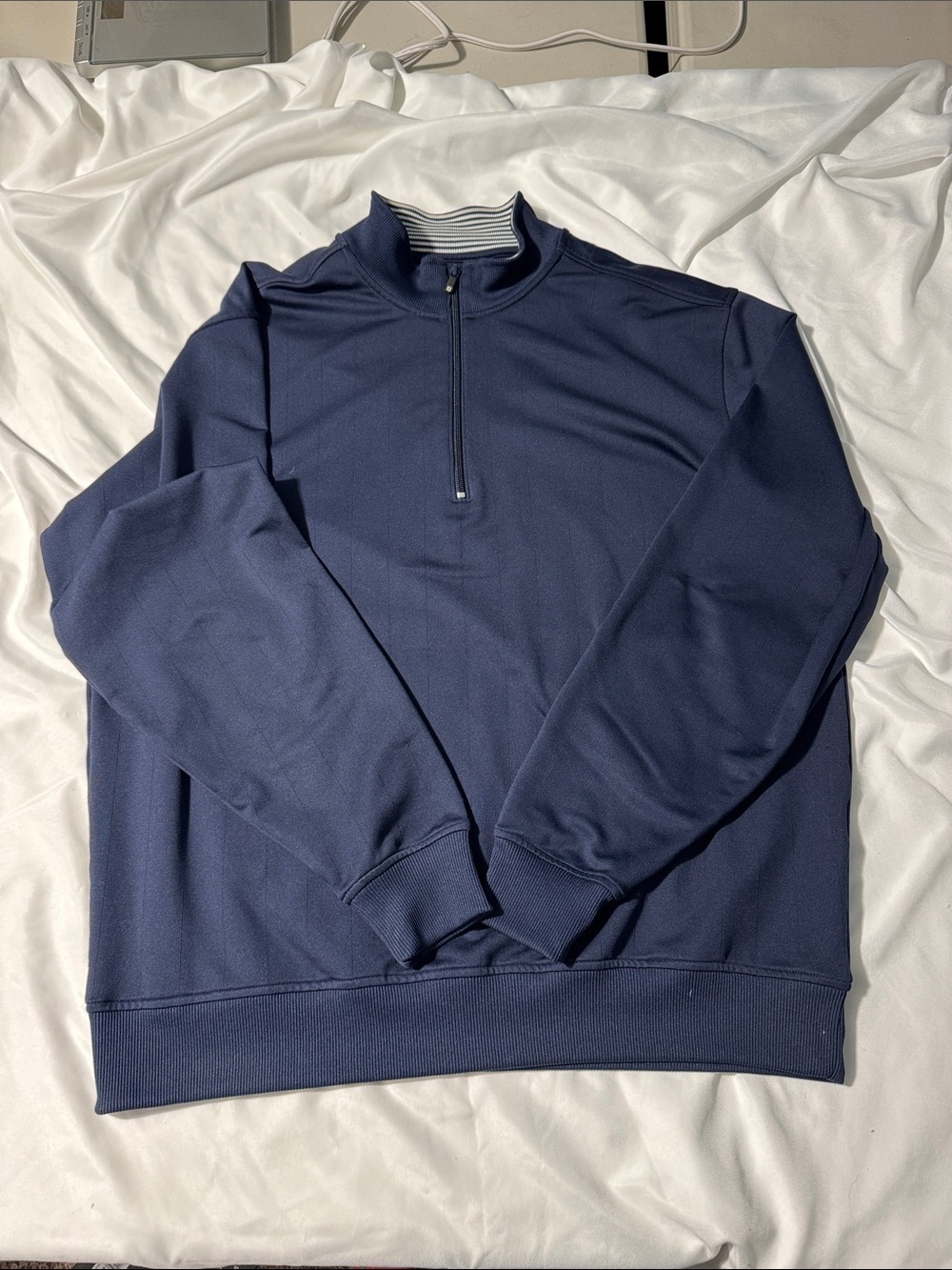FootJoy 1/4 Zip Pullover Large | Navy Performance Golf Top Preppy Layering Piece